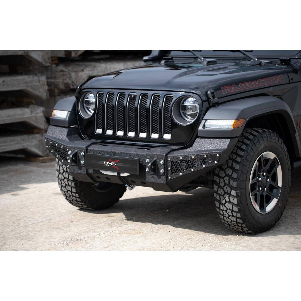 Бампер силовой передний BMS PRO-Line для Jeep Wrangler JL 2018-2020